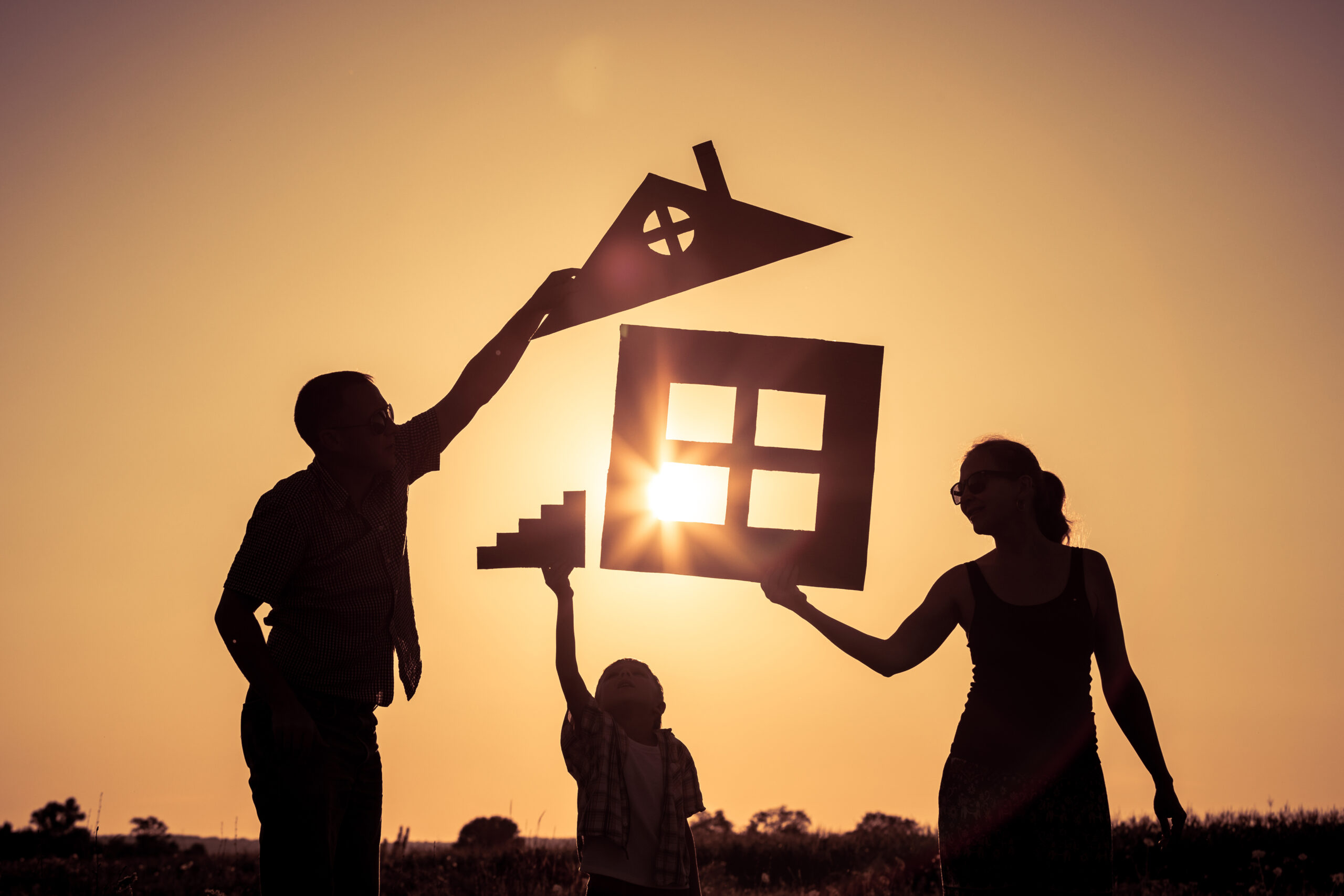 Projet de construction rénovation d'une maison par une famille 